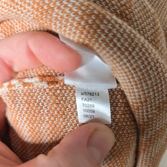 LOFT OUTLET Zebra Print Long Cardigan Orange & White Size SP - Picture 15 of 15